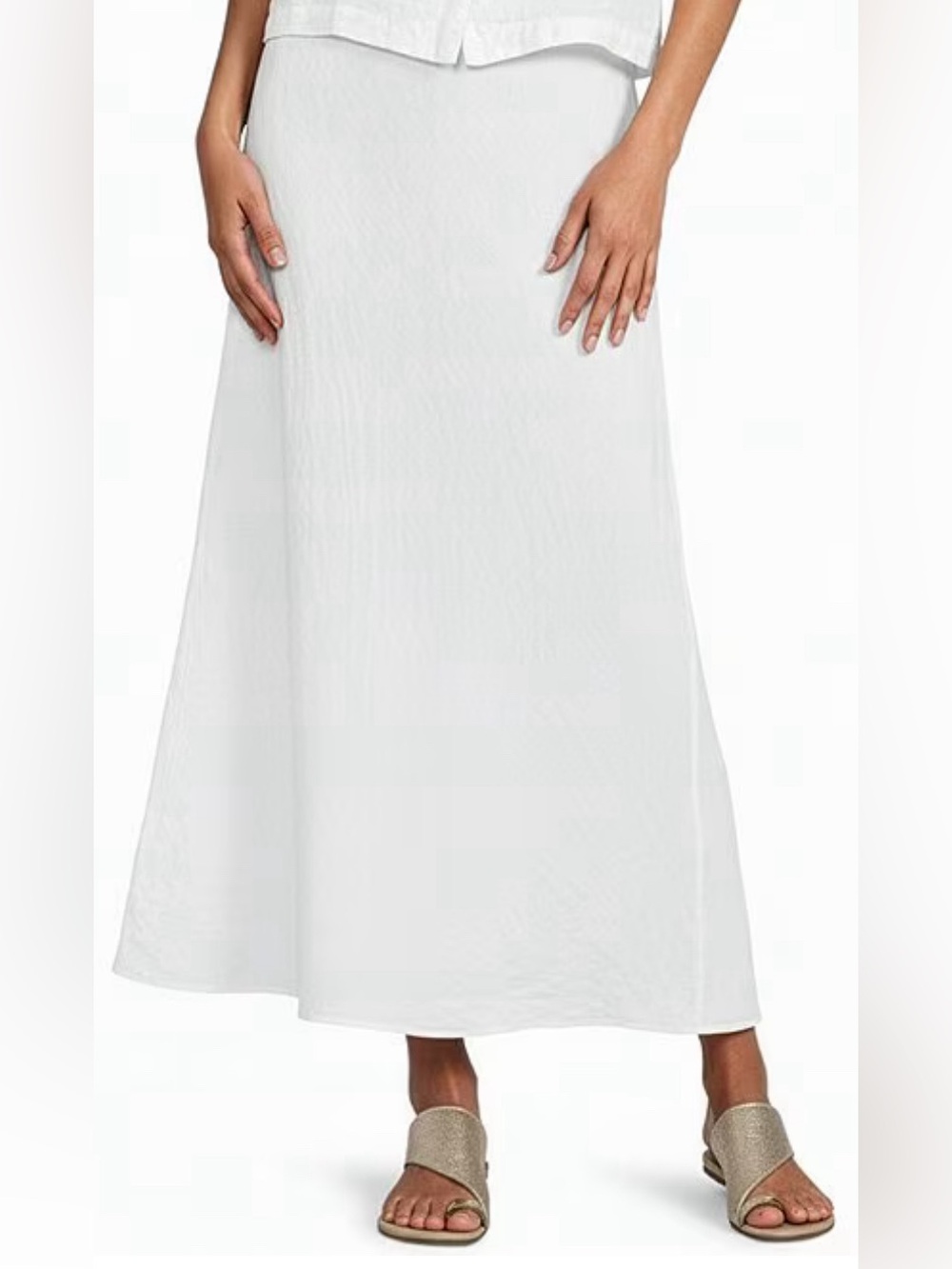 Bryn Walker Lydia Linen Maxi Skirt Sz L
